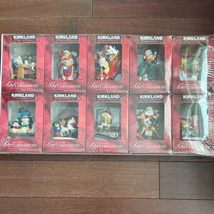 Kirkland Collectible Christmas Ornament Collection set of 10 New in Box
